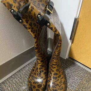 Ralph Lauren Cheetah Print Women's Boots